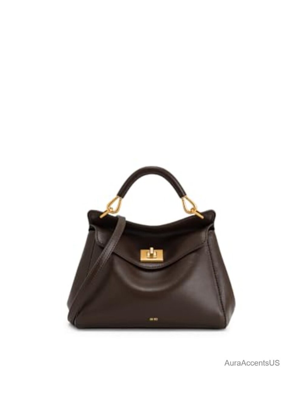 Vegan Leather Top-Handle Satchel Crossbody Bag with Adjustable Strap